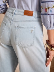 Love & Roses Light Blue Wash Wide Palazzo Leg Jeans - Image 3 of 5