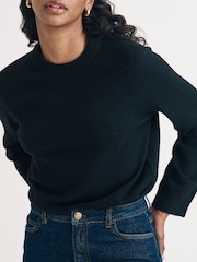 Nobodys Child Green Relaxed Crew Neck Jumper - Image 3 of 4