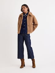 Nobodys Child Brown Collared Button Teddy Coat - Image 1 of 4