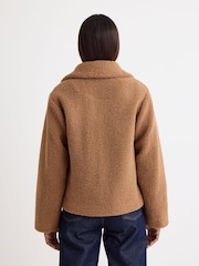 Nobodys Child Brown Collared Button Teddy Coat - Image 2 of 4