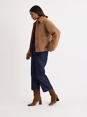 Nobodys Child Brown Collared Button Teddy Coat - Image 3 of 4