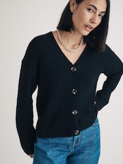 Jopica z V-izrezom in gumbi Nobodys Child Nobodys Child Relaxed 4 Button - Slika 1 iz 4