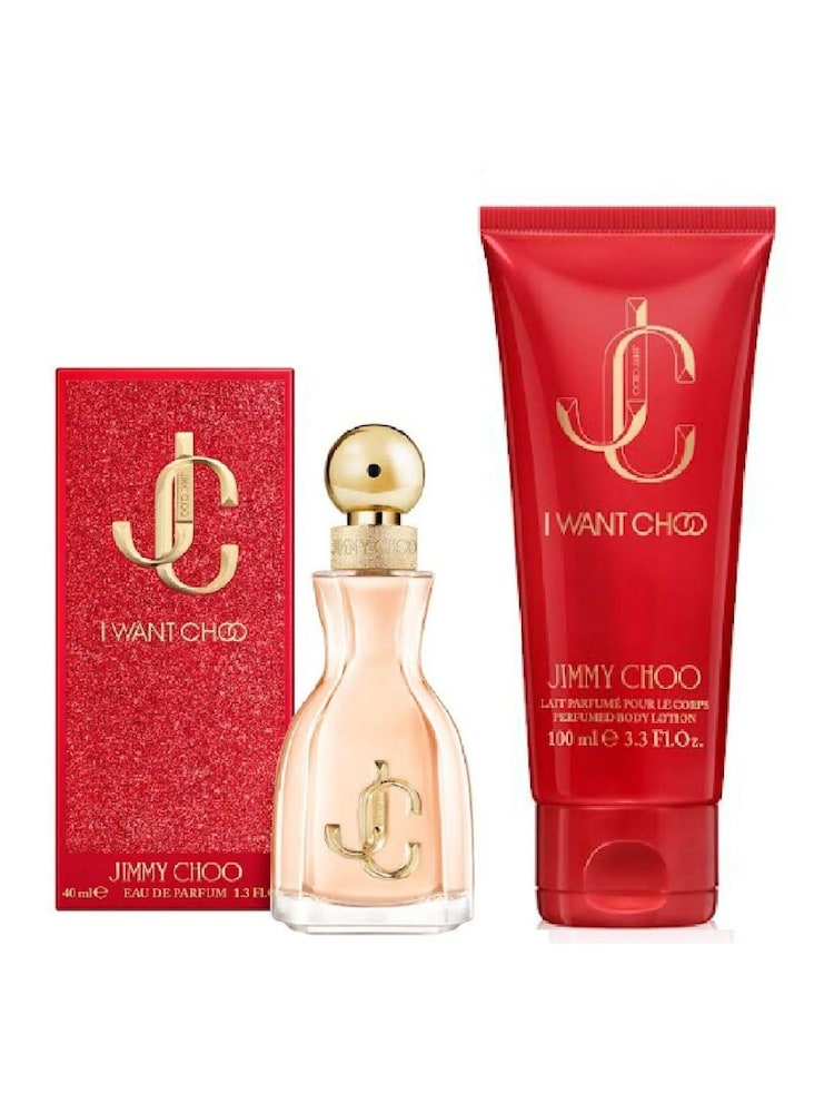 Jimmy Choo I Want Choo Eau de Parfum 40ml & Body Lotion 100ml Gift Set - Image 1 of 1