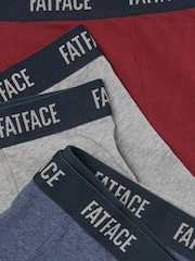 FatFace Blue/Grey/Red Classic Boxers 3 Pack - Image 2 of 2