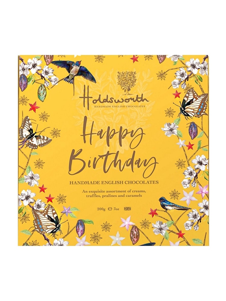 Holdsworth Happy Birthday (Large) Chocolates & Truffles Gift Box 200g - Image 1 of 4 Holdsworth Happy Birthday (Large) Chocolates & Truffles Gift Box 200g - Image 1 of 4
