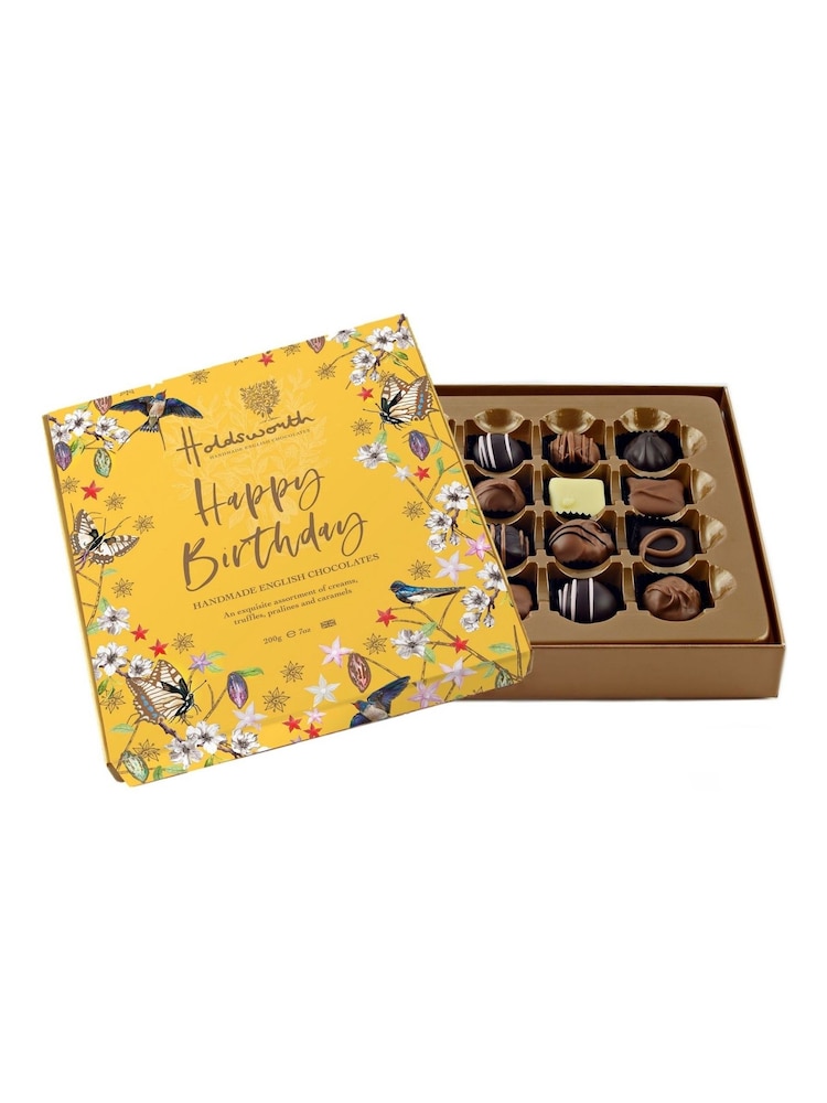 Holdsworth Happy Birthday (Large) Chocolates & Truffles Gift Box 200g - Image 2 of 4 Holdsworth Happy Birthday (Large) Chocolates & Truffles Gift Box 200g - Image 2 of 4