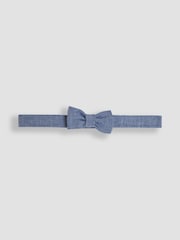 JoJo Maman Bébé Navy Blue 4-Piece Shirt & Trousers Set With Blazer & Bow Tie - Image 10 of 11