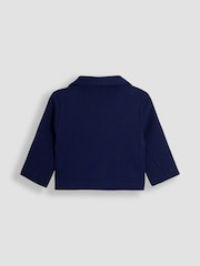 JoJo Maman Bébé Navy Blue 4-Piece Shirt & Trousers Set With Blazer & Bow Tie - Image 5 of 11