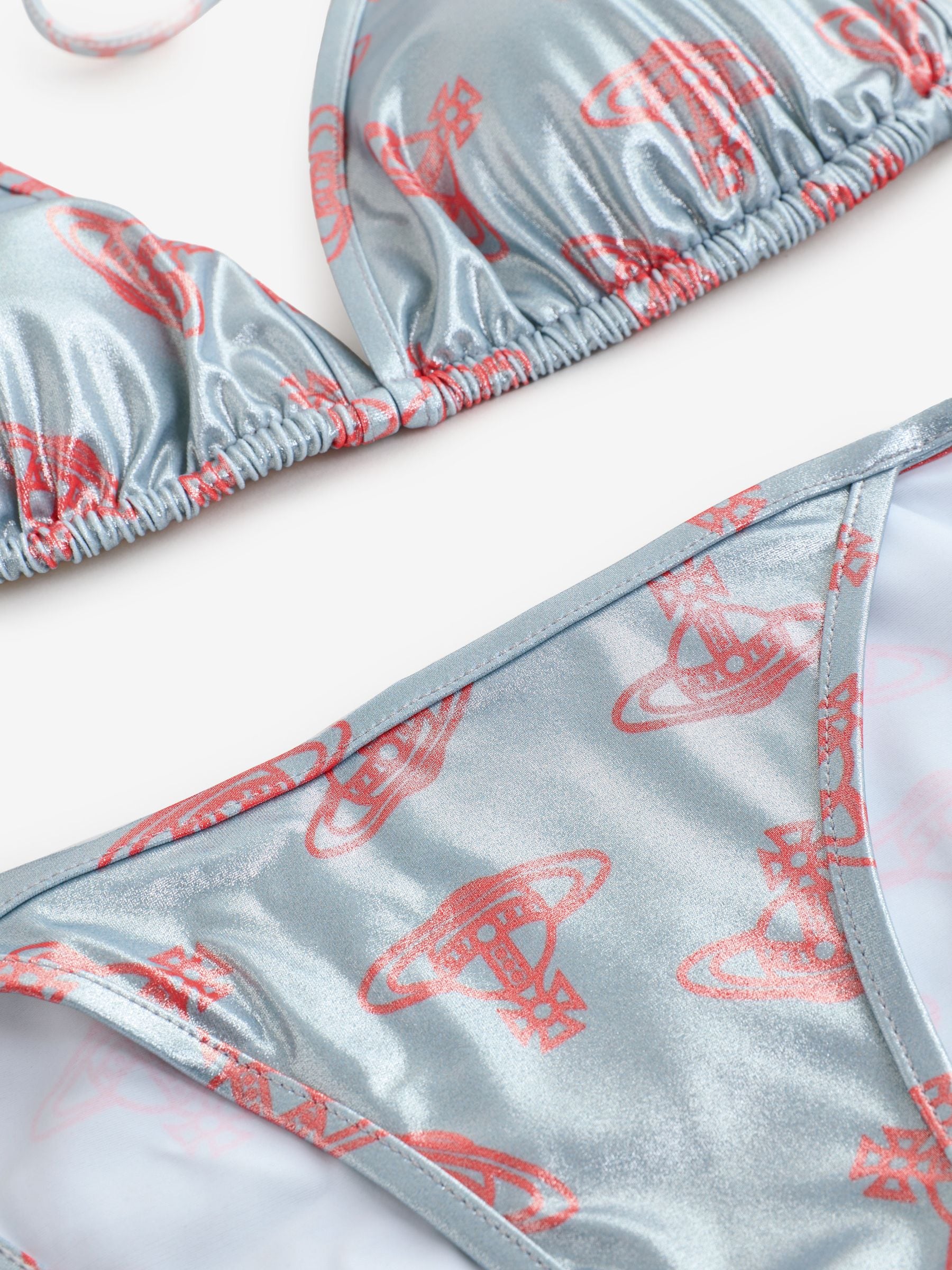 Buy Vivienne Westwood Grey Anglo Orb Triangle Bikini Briefs from