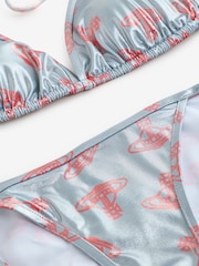 Vivienne Westwood Grey Anglo Orb Triangle Bikini Briefs - Image 4 of 7