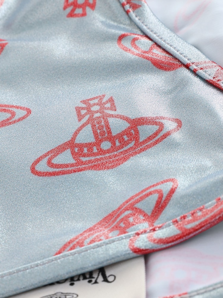 Vivienne Westwood Grey Anglo Orb Triangle Bikini Briefs - Image 7 of 7