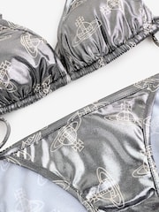 Vivienne Westwood Anglo Orb Triangle Black Bikini Briefs - Image 8 of 11