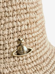 Vivienne Westwood Natural Raffia Bucket Hat - Image 2 of 3
