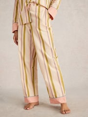 White Stuff Ivory Stripe Nina Pyjamas Bottoms - Image 3 of 6