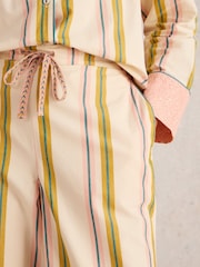 White Stuff Ivory Stripe Nina Pyjamas Bottoms - Image 4 of 6