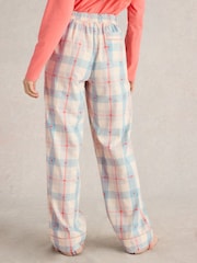 White Stuff Grey Multi Nina Organic Check Pyjama Bottoms - Image 2 of 6