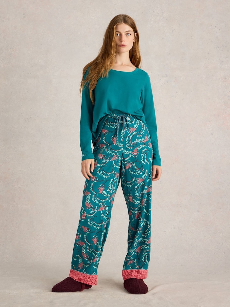 White Stuff Green Nina Organic Pyjamas Bottom - Image 1 of 6 White Stuff Green Nina Organic Pyjamas Bottom - Image 1 of 6