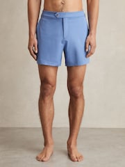Reiss French Blue Sun Side-Adjuster Swim Shorts - Image 3 of 6