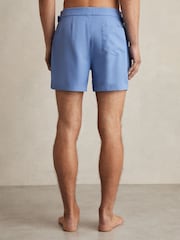 Reiss French Blue Sun Side-Adjuster Swim Shorts - Image 4 of 6