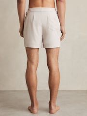 Reiss Off White Sun Side-Adjuster Swim Shorts - Image 4 of 5