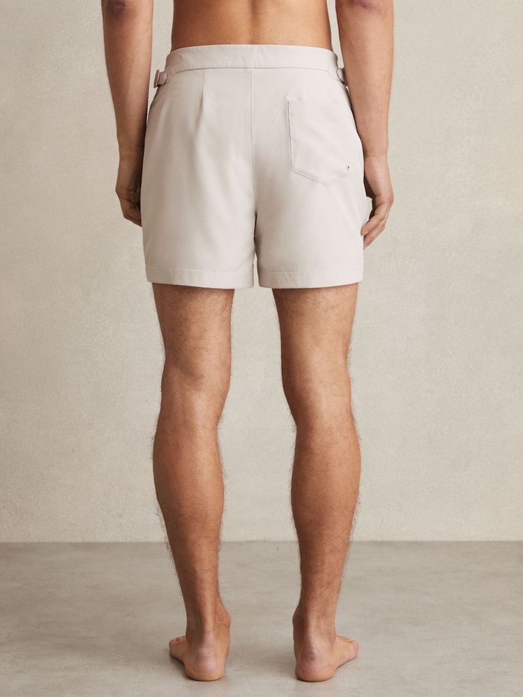 Reiss Off White Sun Side-Adjuster Swim Shorts - Image 4 of 5