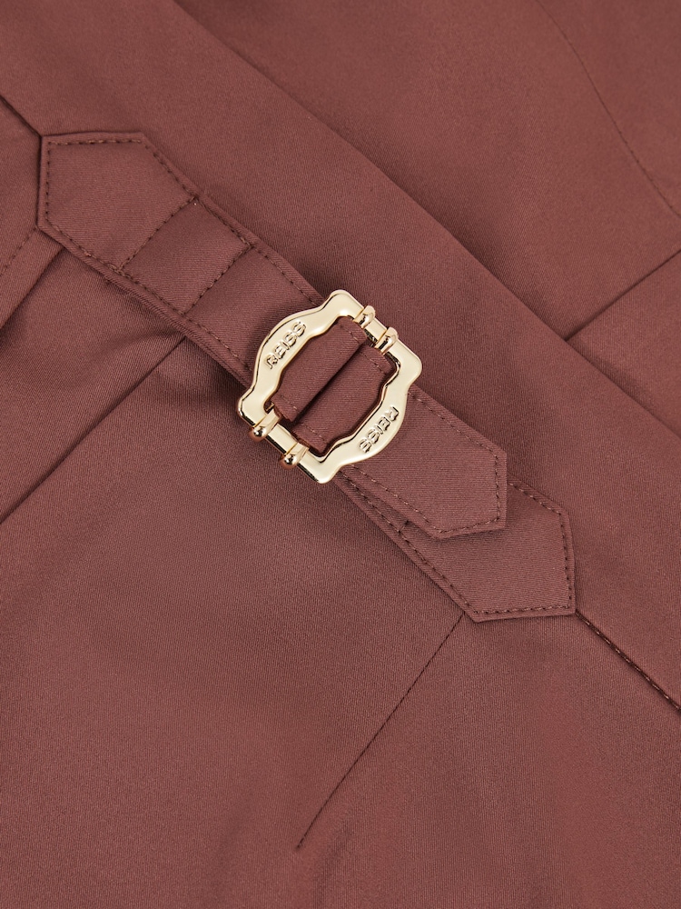 Reiss Terracotta Brown Sun Side-Adjuster Swim Shorts - Image 6 of 6