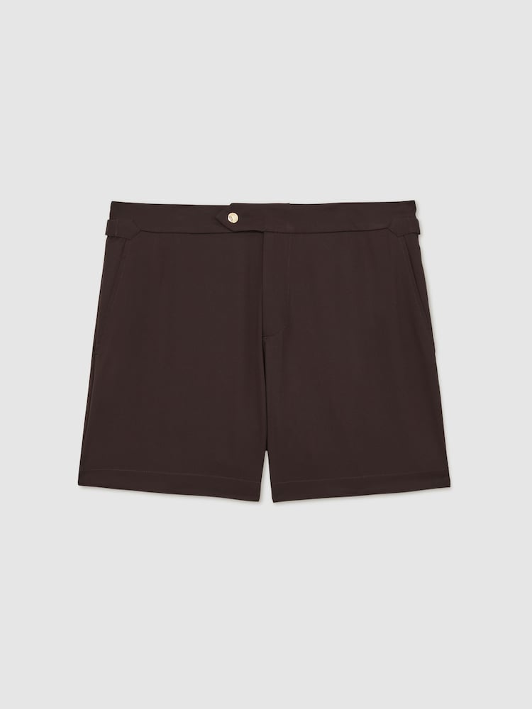 Marrón chocolate - Shorts de baño con ajuste lateral Sun de Reiss - Imagen 2 de 6 Marrón chocolate - Shorts de baño con ajuste lateral Sun de Reiss - Imagen 2 de 6