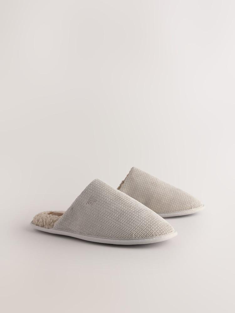 Stone Textured Mule Slippers - Image 5 of 8
