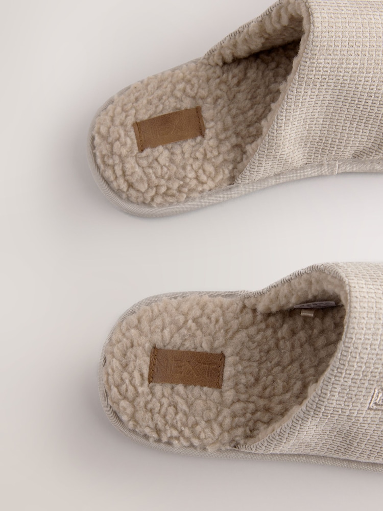 Stone Textured Mule Slippers - Image 6 of 8