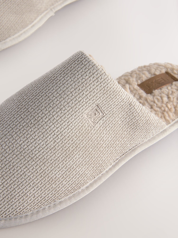 Stone Textured Mule Slippers - Image 7 of 8