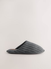 Grey Stripe Mule Slippers - Image 5 of 8