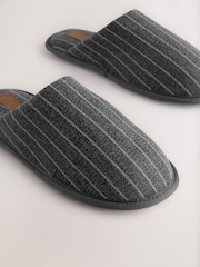 Grey Stripe Mule Slippers - Image 7 of 8