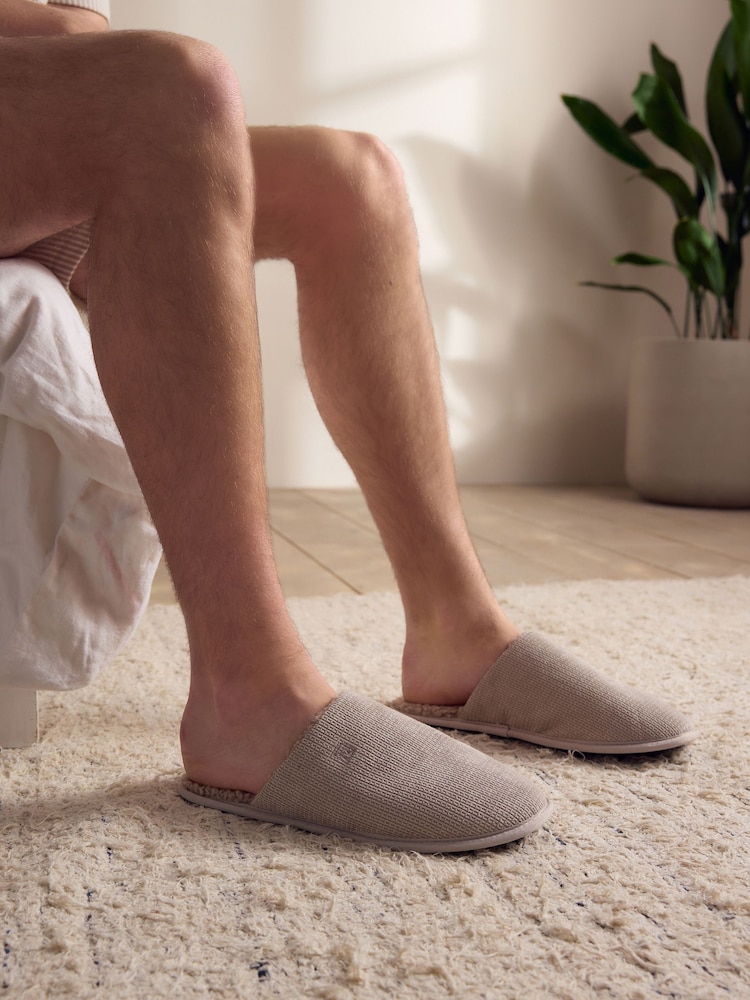 Brown Stripe Mule Slippers - Image 2 of 8