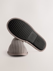 Brown Stripe Mule Slippers - Image 8 of 8
