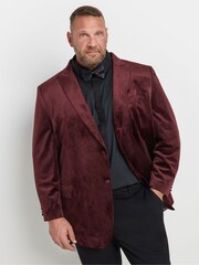 BadRhino Big & Tall Red Velvet Blazer - Image 1 of 7