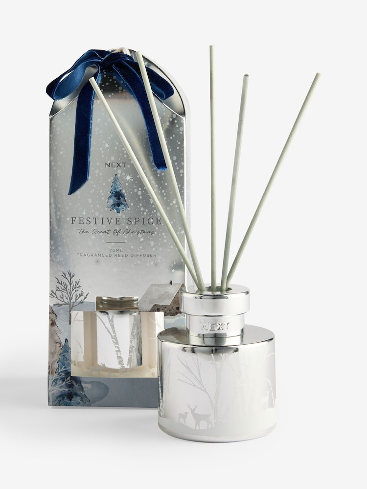 Silver Festive Spice 70ml Diffuser - Image 4 of 4