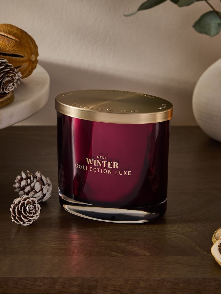 Pink Pepper & Cassis Collection Luxe Winter Single Wick Candle - Image 2 of 4