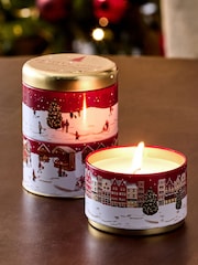Red Festive Spice Set of 3 Candle - Image 3 of 4