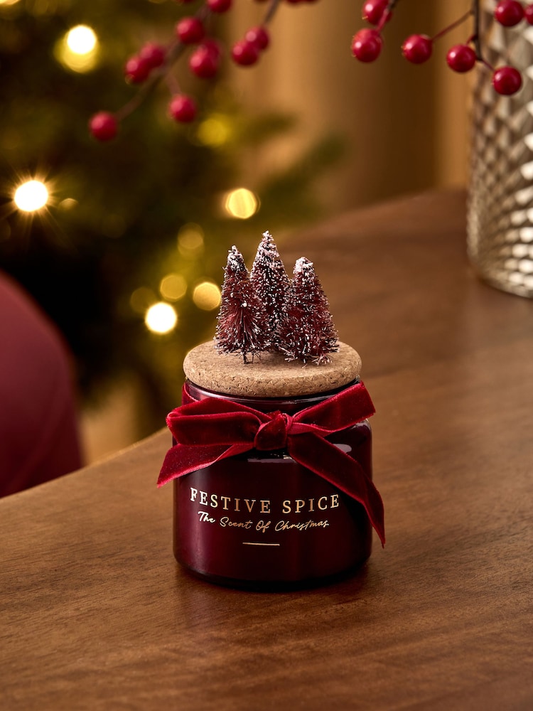 Red Festive Spice Mini Candle - Image 1 of 3 Red Festive Spice Mini Candle - Image 1 of 3
