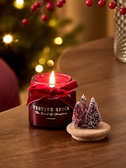 Red Festive Spice Mini Candle - Image 2 of 3