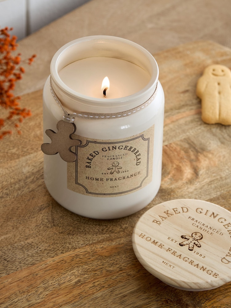 Natural Gingerbread Jar Candle - Image 2 of 4