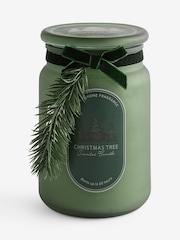 Green Christmas Tree Pine Needle & Eucalyptus Festive Jar Candle - Image 4 of 4