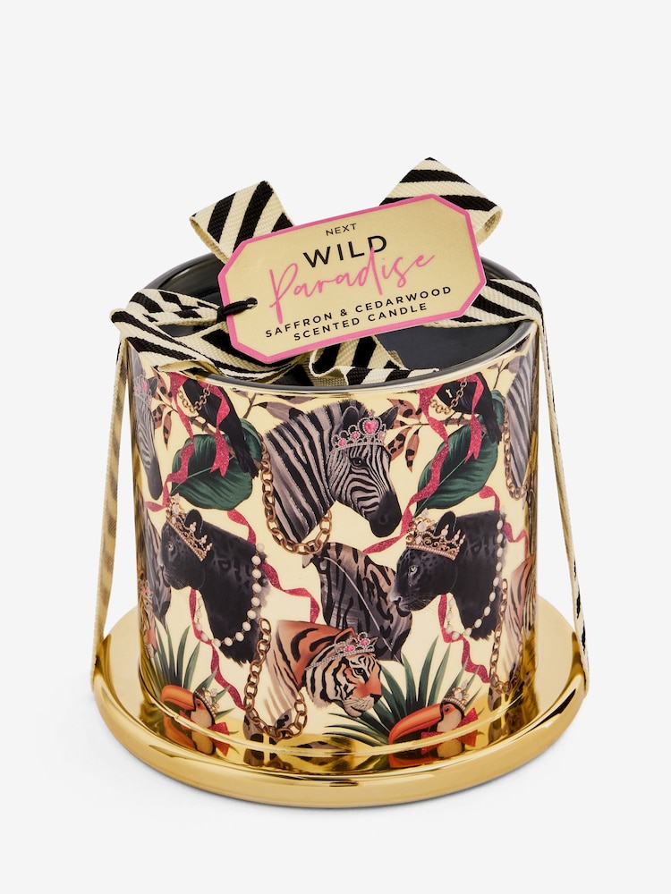 Black Wild Paradise Saffron & Cedarwood Jar Candle - Image 2 of 2
