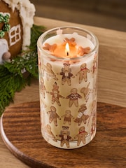 Natural Gingerbread Pillar Candle - Image 1 of 3