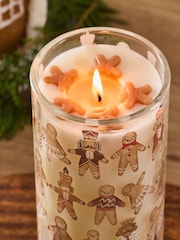 Natural Gingerbread Pillar Candle - Image 2 of 3