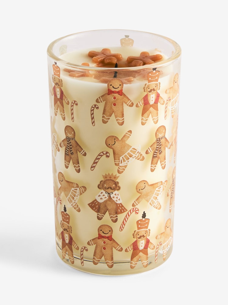 Natural Gingerbread Pillar Candle - Image 3 of 3