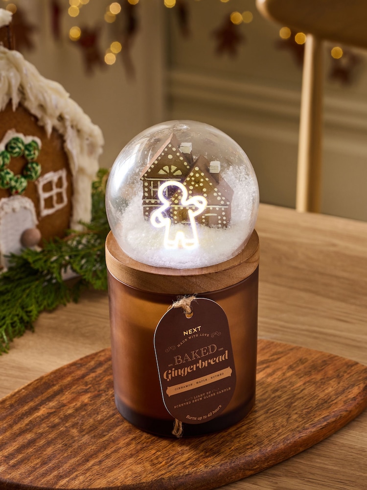 Baked Gingerbread 2 Wick Light Up Candle - Image 1 of 4 Baked Gingerbread 2 Wick Light Up Candle - Image 1 of 4