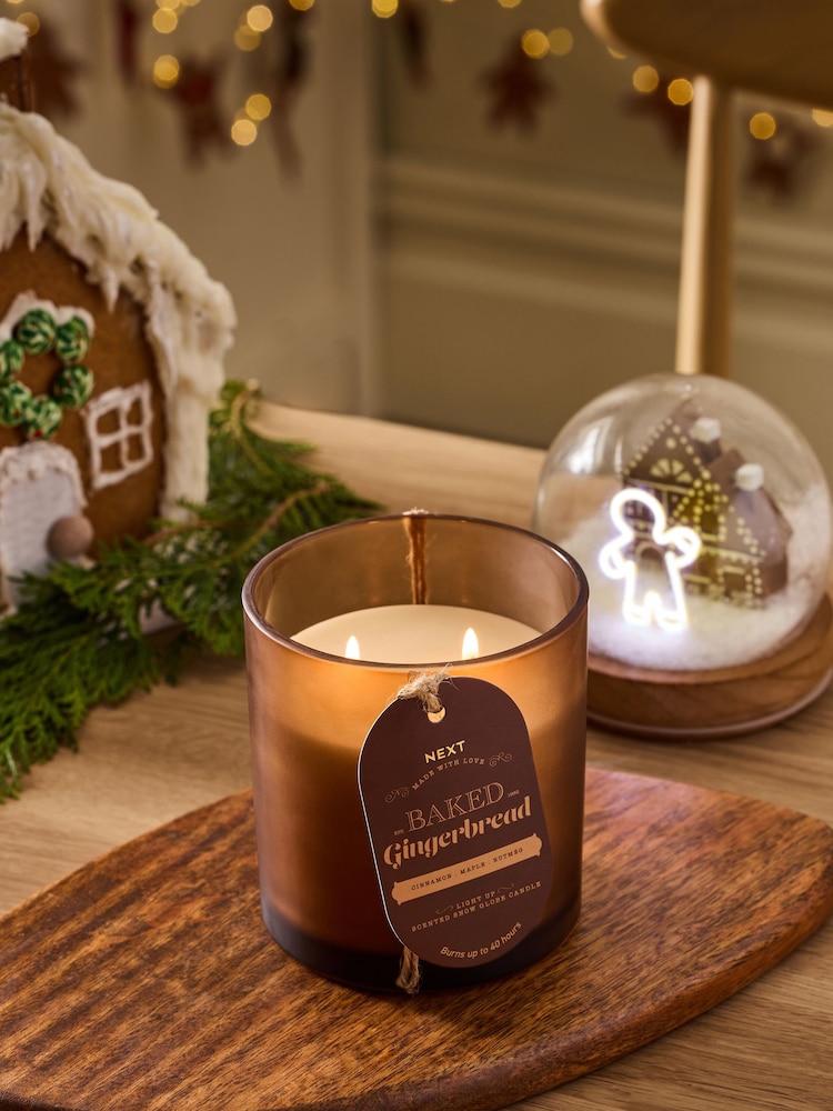 Baked Gingerbread 2 Wick Light Up Candle - Image 2 of 4 Baked Gingerbread 2 Wick Light Up Candle - Image 2 of 4