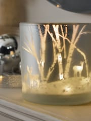 Silver Festive Spice Light Up Candle - Image 2 of 3
