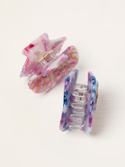 FatFace Multi Shell Hair Clips 2 Pack - Image 2 of 2